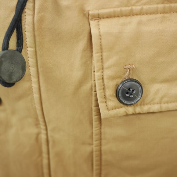 BANANA REPUBLIC Tan brown full zip coat insulated - Picture 10 of 12